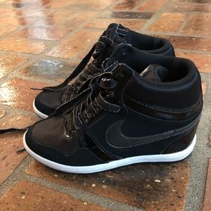 Nike Women's Air Force High Hidden Wedge Shoes